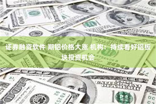 证券融资软件 期铝价格大涨 机构：持续看好铝板块投资机会