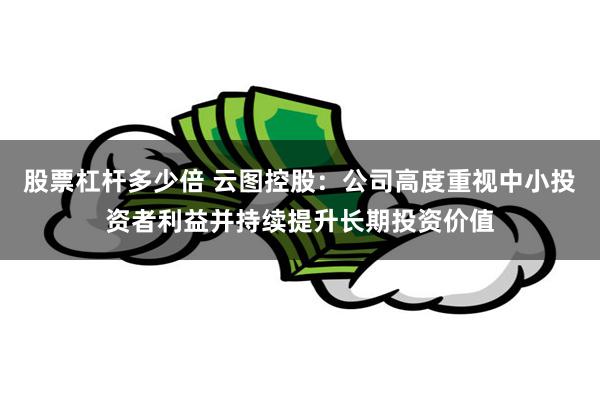 股票杠杆多少倍 云图控股：公司高度重视中小投资者利益并持续提升长期投资价值