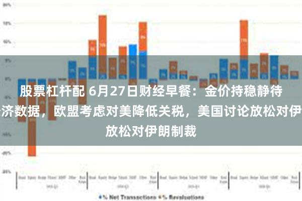 股票杠杆配 6月27日财经早餐：金价持稳静待美国经济数据，欧盟考虑对美降低关税，美国讨论放松对伊朗制裁