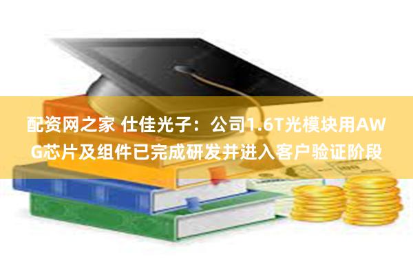 配资网之家 仕佳光子：公司1.6T光模块用AWG芯片及组件已完成研发并进入客户验证阶段