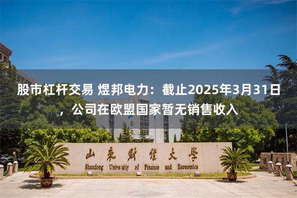 股市杠杆交易 煜邦电力：截止2025年3月31日，公司在欧盟国家暂无销售收入