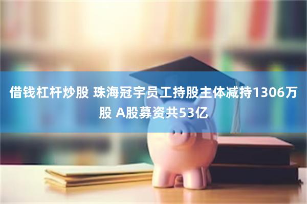 借钱杠杆炒股 珠海冠宇员工持股主体减持1306万股 A股募资共53亿
