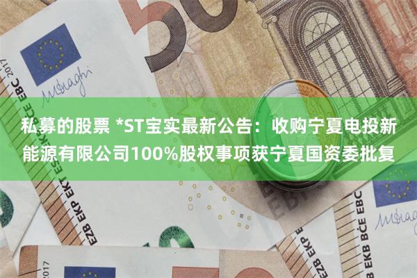 私募的股票 *ST宝实最新公告：收购宁夏电投新能源有限公司100%股权事项获宁夏国资委批复