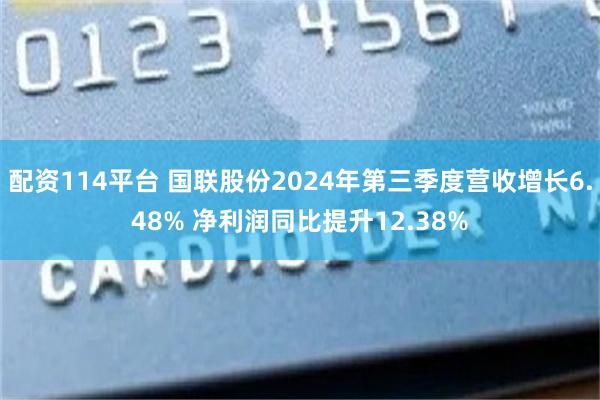 配资114平台 国联股份2024年第三季度营收增长6.48% 净利润同比提升12.38%