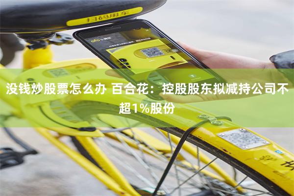 没钱炒股票怎么办 百合花：控股股东拟减持公司不超1%股份