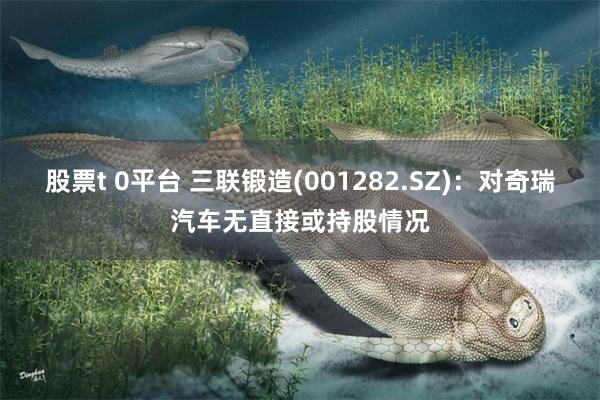 股票t 0平台 三联锻造(001282.SZ)：对奇瑞汽车无直接或持股情况