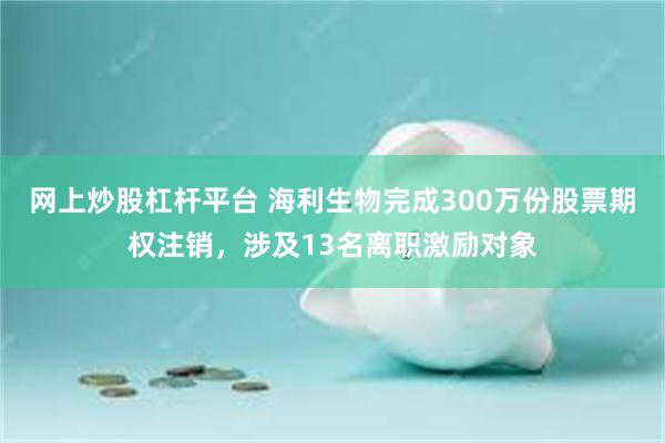 网上炒股杠杆平台 海利生物完成300万份股票期权注销，涉及13名离职激励对象