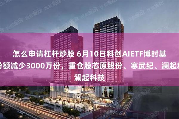 怎么申请杠杆炒股 6月10日科创AIETF博时基金份额减少3000万份,重仓股芯原股份、寒武纪、澜起科技