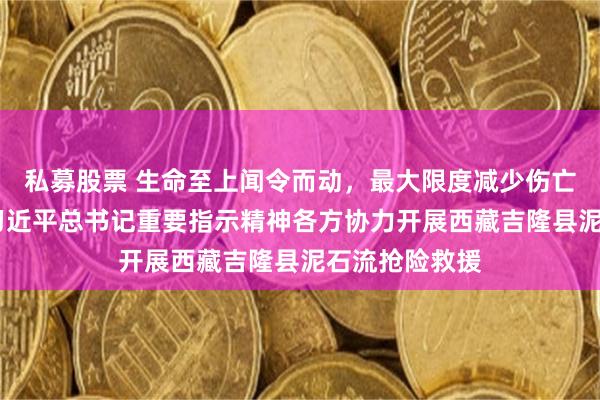 私募股票 生命至上闻令而动，最大限度减少伤亡——贯彻落实习近平总书记重要指示精神各方协力开展西藏吉隆县泥石流抢险救援