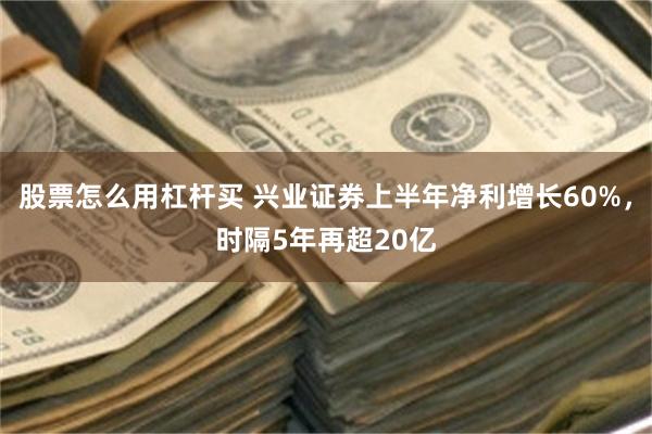 股票怎么用杠杆买 兴业证券上半年净利增长60%，时隔5年再超20亿