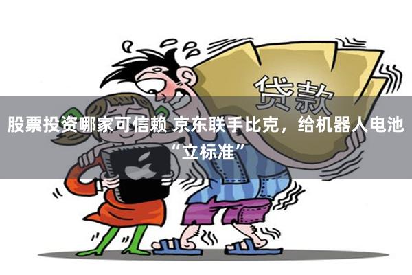 股票投资哪家可信赖 京东联手比克，给机器人电池“立标准”