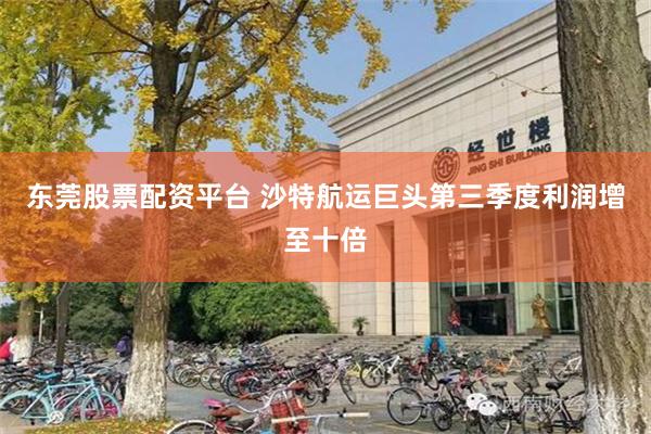 东莞股票配资平台 沙特航运巨头第三季度利润增至十倍